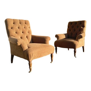 George Smith Christopher Style Chairs - a Pair For Sale