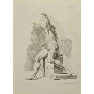 Nicholas Cochin, Anatomy Studies, Etching, 1755 For Sale