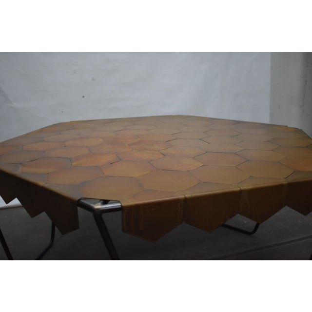 Metal Oblik Studio Hexagonal Coffee Table For Sale - Image 7 of 8