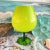 Mid-Century Modern Oversized MidCentury Lime Green Italian Art Glass Brandy Snifter For Sale - Image 3 of 8