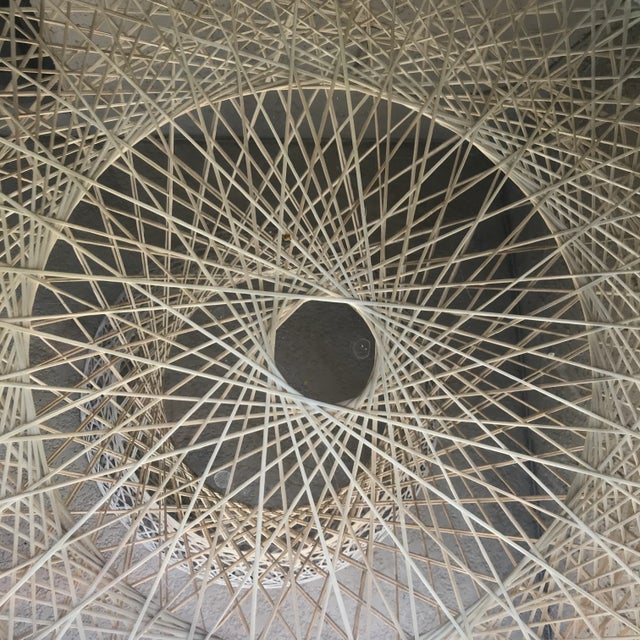 Glass Mid-Century Modern Russell Woodard Fiberglass Patio Table For Sale - Image 7 of 8