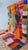 2020s Handmade Moroccan Boujaad Rug, Orange Blue Green Diamond Patchwork, 9'8" X 6'7" For Sale - Image 5 of 13