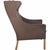 Animal Skin Set of 2204 Wing Chair and Ottoman in Brown Anilin Leather by Børge Mogensen, 2003 For Sale - Image 7 of 18