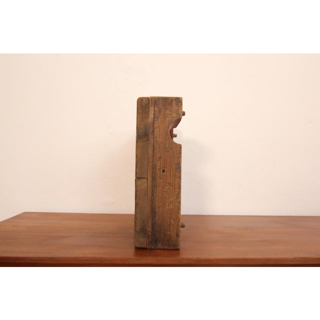 Early 20th Century Wooden Casting Pattern Object with Original Patina For Sale - Image 12 of 16