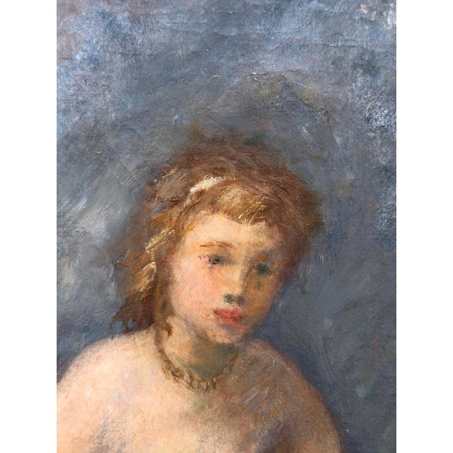 1930s Arthur Erdle, Seated Nude, Young Rhineland, Exhibited at the Kunsthalle Düsseldorf For Sale - Image 5 of 11