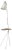 Warm White Cone Floor Lamp with Table from Warm Nordic For Sale