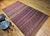 Vintage Moroccan Tribal Kilim, Handwoven Wool, Stripe Geometric Pattern, Purple & Yellow, 6x10 For Sale - Image 17 of 17