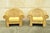 Late 20th Century Ralph Lauren Attr. Large Woven Wicker Rattan Club Lounge Chairs - A Pair For Sale - Image 4 of 12