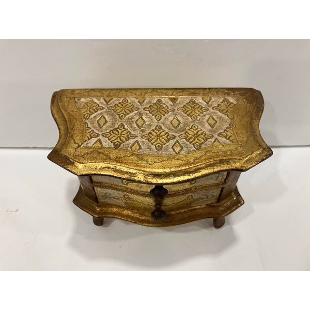 1950s Gold Painted Florentine Petite Chest For Sale In Boston - Image 6 of 6