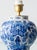 Blue Ceramic Ginger Jar Lamp with New Pistachio Green Silk Shade from Royal Delft, 1971 For Sale - Image 4 of 16