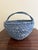 Large Early 20th Century American Blue Splint Oak Buttocks Basket For Sale - Image 9 of 10