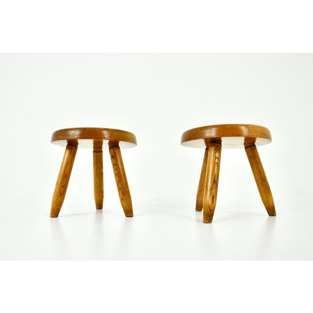 1950s Set of Berger Stools attributed to Charlotte Perriand, 1950s For Sale - Image 5 of 8