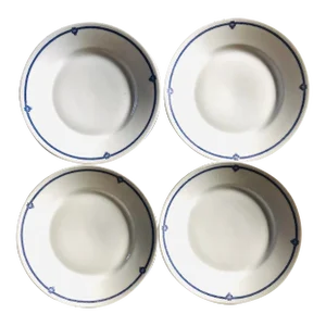 Midcentury Hutschenreuther Selb Bavaria Fine Porcelain Salad Plates S/4