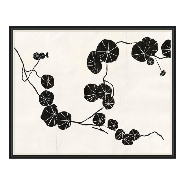 Nasturtium (var. 2) by Susan Hable, Black Frame For Sale