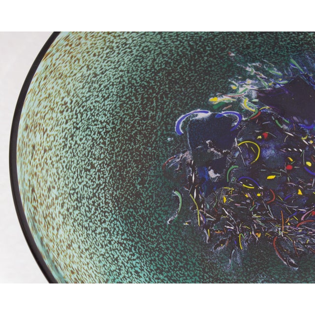 Kosta Boda “Meteor” Glass Charger by Bertil Vallien for Kosta Boda For Sale - Image 4 of 9