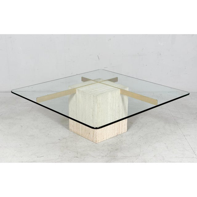 Artedi Travertine Coffee Table, Italy, 1970s For Sale - Image 16 of 18