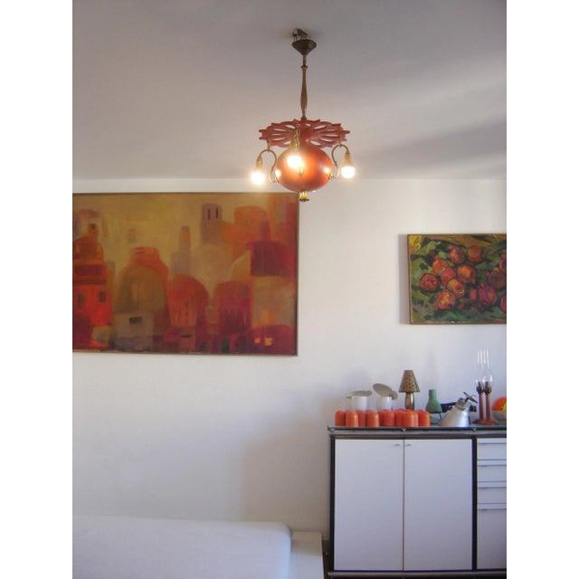 Antique Art Nouveau German Chandelier, 1900s For Sale - Image 12 of 13