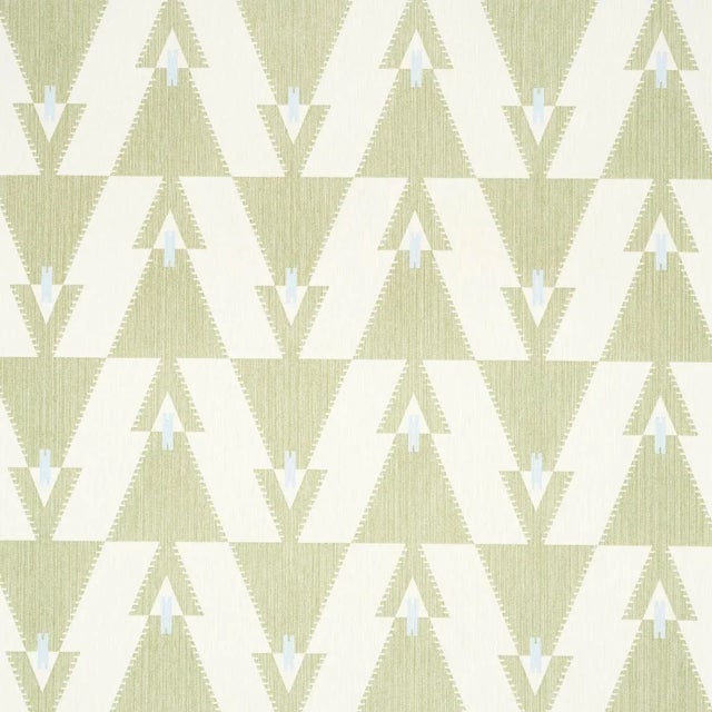 Schumacher X A Rum Fellow Kalido Wallpaper In Pistachio For Sale