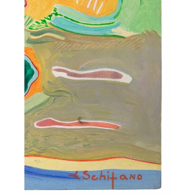 Contemporary Luciano Schifano, The Path, Oil Painting, 1987 For Sale - Image 3 of 4