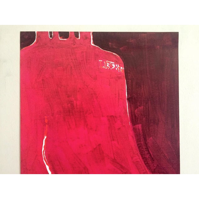 This rare vintage 1973 Mid Century Modern offset lithograph print poster " We Achieve According To What We Believe " is a...