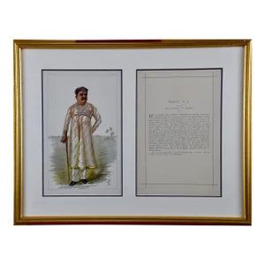 Prince of India: A Colored Vanity Fair Caricature of the "Gaekwar of Baroda", 1901