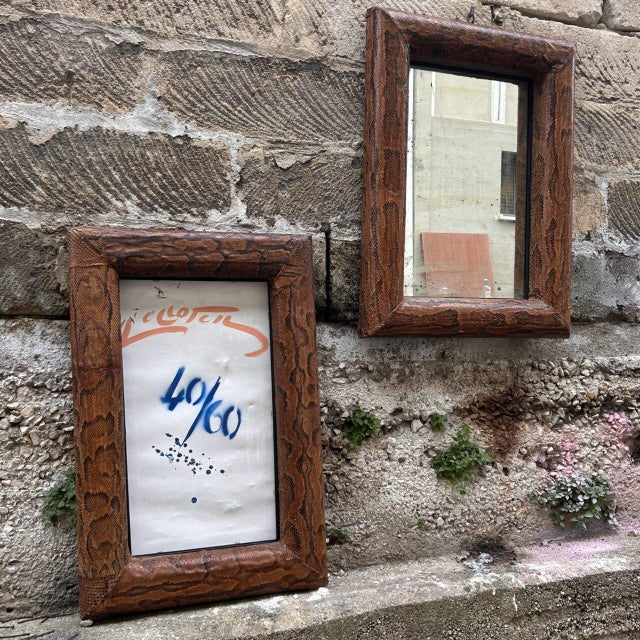 Art Deco Style Mirrors by Karl Springer, 1930s, Set of 2 For Sale - Image 9 of 11