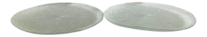 1990's Starbrust Glass Serving Plates - Set of 2