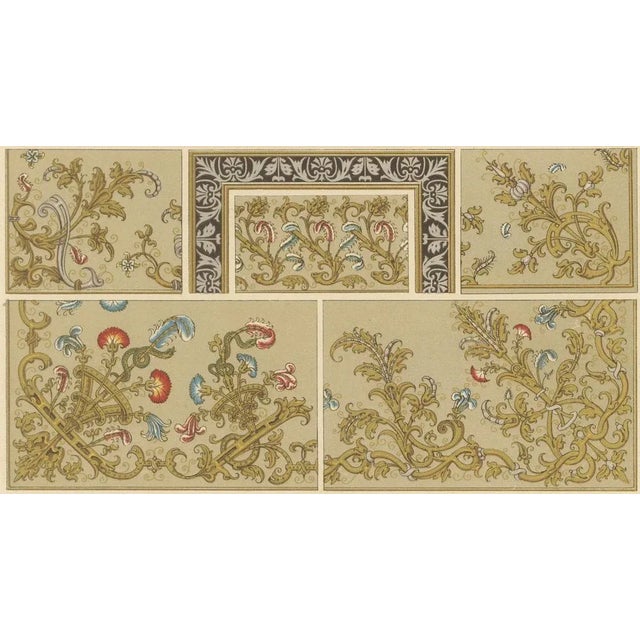 Dufour & Durin after Albert Racinet, LXXVIII of L’Ornement Polychrome, 1869, Paper For Sale - Image 4 of 10