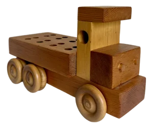 Handcrafted Wooden Toy Truck Desk Organizer by Sam Sellers