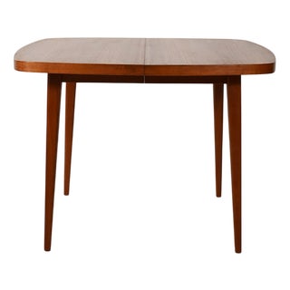 Swedish Square Teak Dining Table, 1960s For Sale