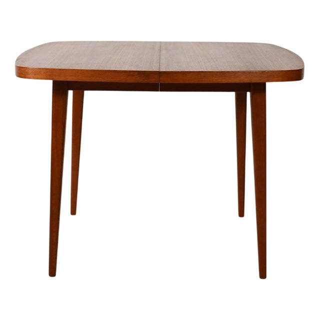 Swedish Square Teak Dining Table, 1960s For Sale