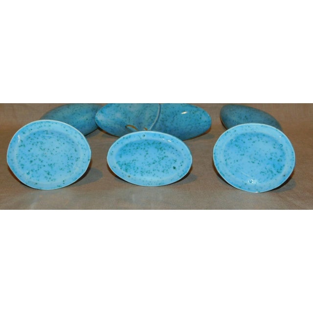 Early 20th Century Vintage Turquoise Ceramic Garniture Set- 3 Pieces For Sale In Philadelphia - Image 6 of 8