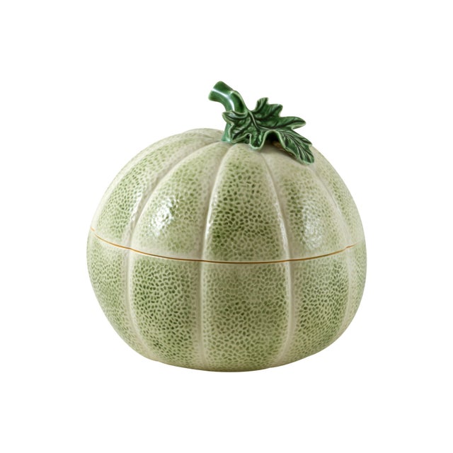 2020s Bordallo Pinheiro Melon Tureen, 123 oz For Sale - Image 5 of 5