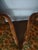 Set of 2 Pair 70s Green Orange Floral Living Room Arm Chairs Accent Wood Upholstered For Sale In Minneapolis - Image 6 of 9