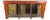 Red Late 19th Century Gansu 85" Long Red Hand Painted Chinese Sideboard For Sale - Image 8 of 12