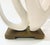 Original Retail $3747, stylish Jean Lois Deniot for Baker White Sculptural Chalcedony Table Lamp, antique brass finished...