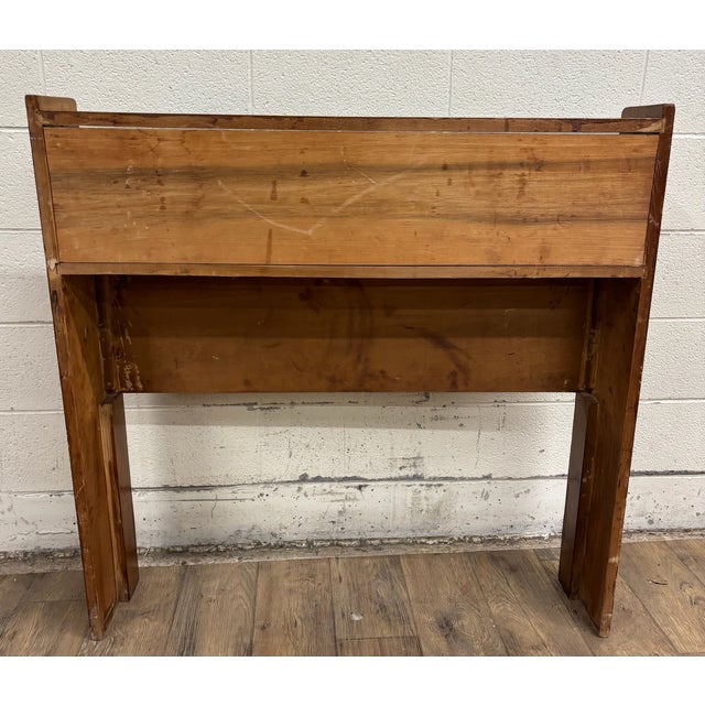 Vintage Twin Size MCM Mid Century Modern Maple Bookcase Bedframe For Sale - Image 10 of 12