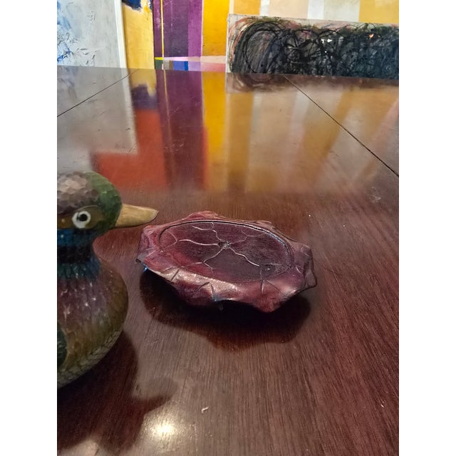 Metal Vintage Chinese Plique a Jour Reticulated Duck Bird For Sale - Image 7 of 12
