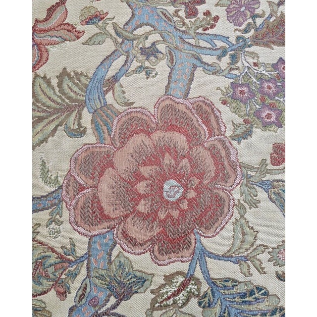 Henredon Furniture Sofa Upholstered in Needlepoint Fabric High End W Pillows For Sale - Image 10 of 11
