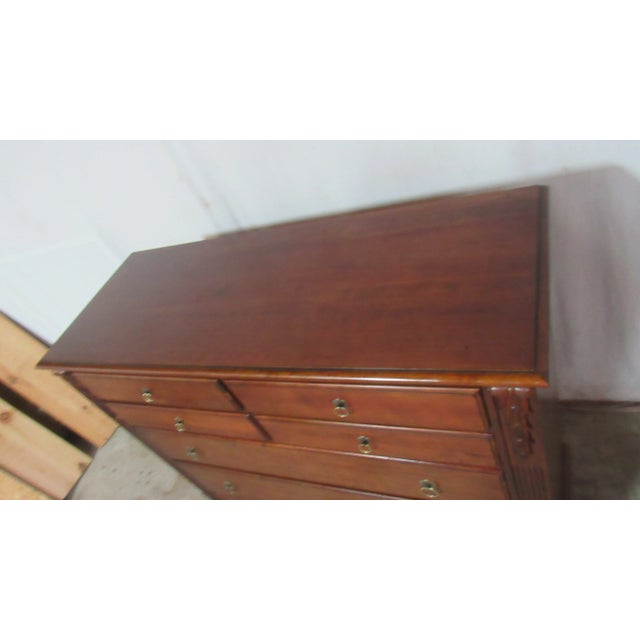 Ethan Allen British Classics Cherry Dresser Chest Designer For Sale - Image 6 of 11