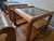 Brown Lou Hodges Mersman Waldron Smoked Glass Oak Rectangular Coffee Table 1970's For Sale - Image 8 of 9