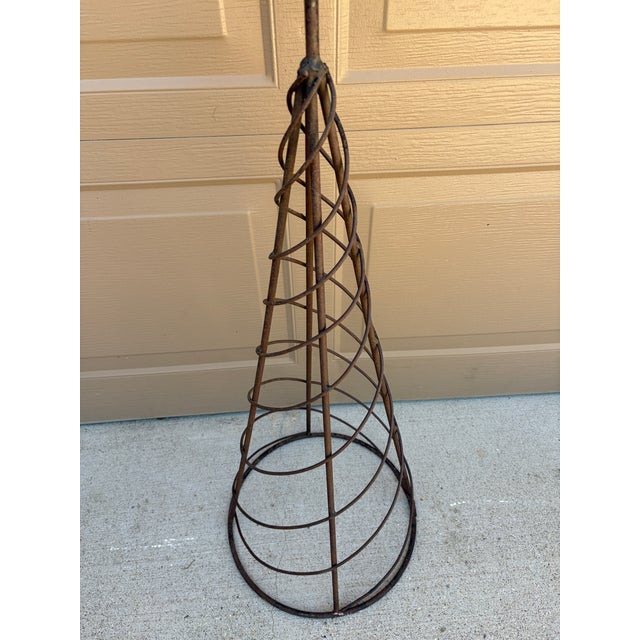 Vintage English Country Classical Wrought Iron Garden Armillary Sundial on Stand For Sale - Image 9 of 12