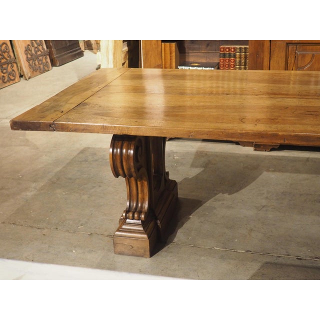 Elegant Circa 1850 French Dining Table in Solid Walnut For Sale - Image 17 of 18