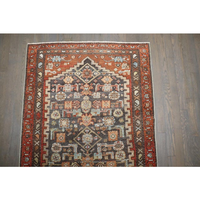 Early 20th Century Malayer Brown Small Rug - 3' x 4'8" For Sale - Image 4 of 6