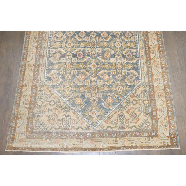 Persian Malayer Corner Herati Accent Rug no. j5326 For Sale - Image 3 of 7