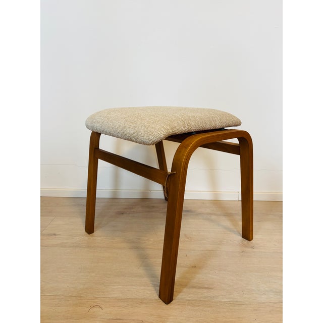 Vintage Ottoman by Ludvik Volak for Ton, Former Czechoslovakia, 1960s For Sale - Image 9 of 12