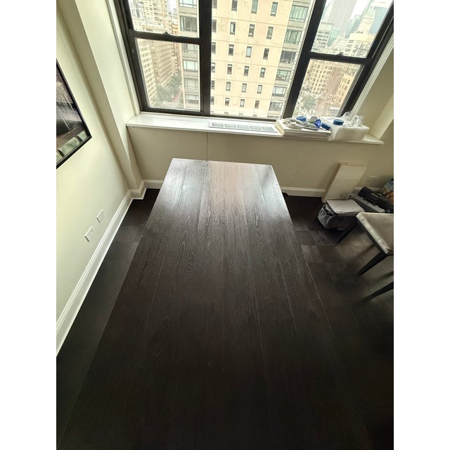 Restoration Hardware T-Brace Rectangular Extension Dining Table For Sale - Image 10 of 11