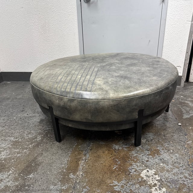 Lily Jack Bespoke Leather Coffe Table/Ottoman For Sale - Image 11 of 12