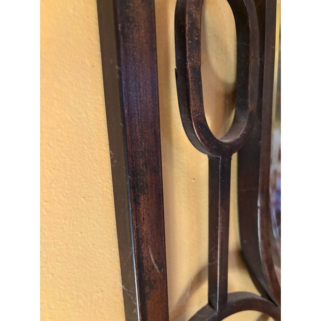 2020s 53 1/2" Scrollwork Iron Wall Mirror For Sale - Image 5 of 6