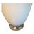 Hollywood Regency Green and White Art Glass Vase, Ruffled Handkerchief Rim, Hollywood Regency Cased Glass Statement Centerpiece For Sale - Image 3 of 7